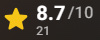IMDb rating 8.7 out of 10